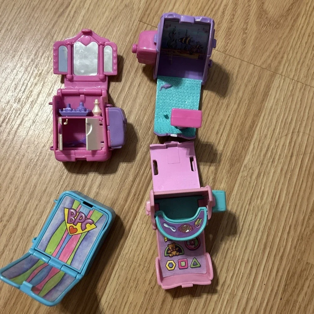 1997 Backpack Club Mini Backpacks Lot – Vintage Doll Accessories – 4 Pieces
